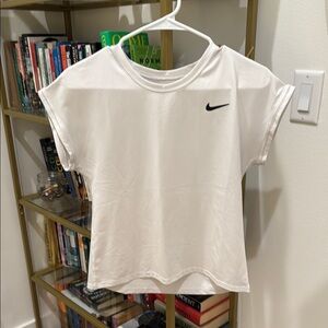Nike White T-Shirt with Black Logo